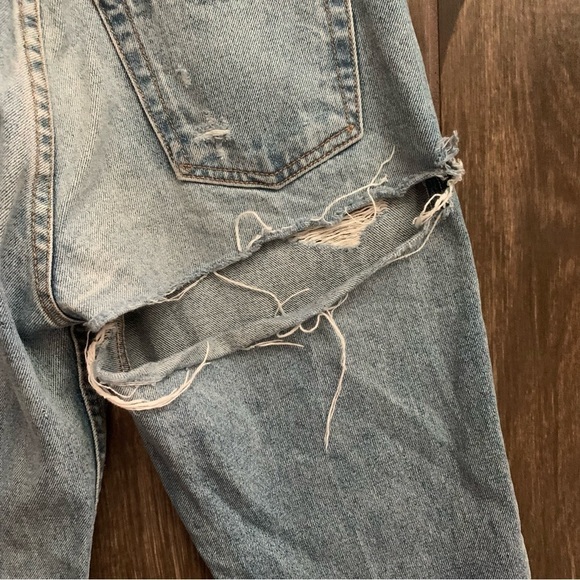 GRLFRND Karolina High Rise Skinny Distressed Jeans Butt Rip Little More Love 24 - Picture 11 of 15